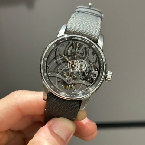 Audemars Piguet Tourbillon Openworked 26600 Replica Watches Skeleton Dial Gray 41mm - Replica Luxury