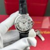 Cartier Ballon Bleu Replica 11 Watch White Dial Leather Strap AF Factory 36mm - Replica Luxury
