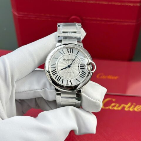 Cartier Ballon Bleu Replica Watch White Dial Metal Wire AF Factory 36mm - Replica Luxury