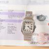 Cartier Replica 11 Watch Santos Moissanite Diamond Bezel White Dial BV Factory 39.8mm - Replica Luxury