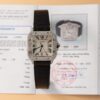Cartier Santos With Moissanite Diamond Hong Kong Rep 11 Watch Leather Strap 39.8mm - Replica Luxury