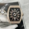 Franck Muller Replica 1:1 Watch V45 Black Dial Diamond Gold Case 45mm - Replica Luxury