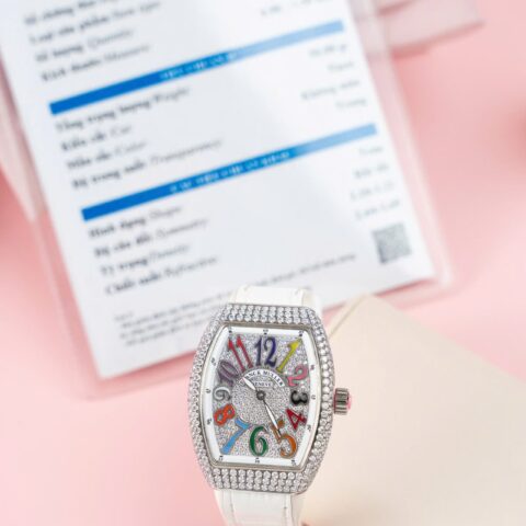 Franck Muller V32 Copies Watches Custom Diamonds Moissanite Hong Kong 36mm - Replica Luxury