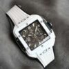Hublot Replica 1:1 Watch White Ceramic Square Bang Unico Chronograph Factory BBF 42mm - Replica Luxury