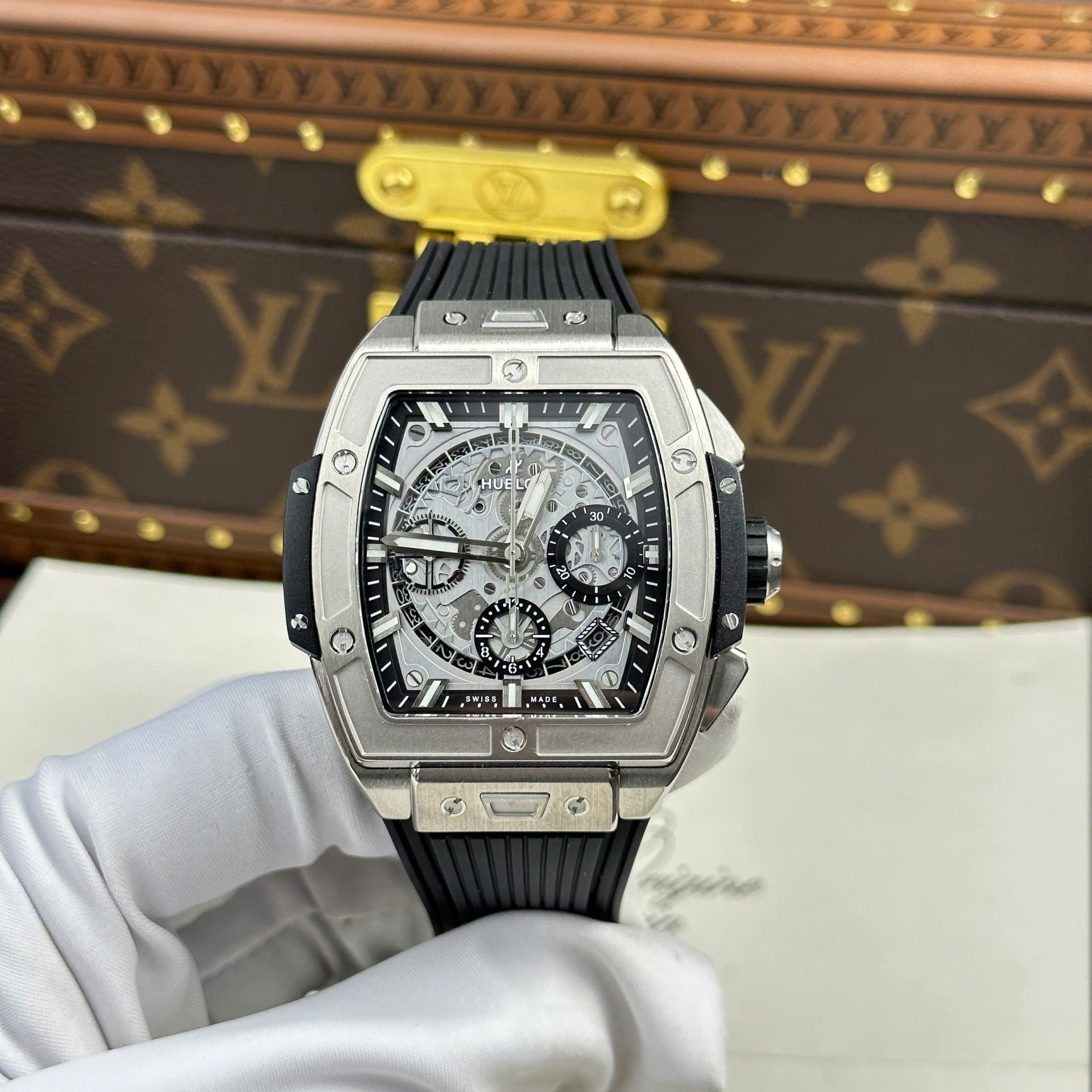 Hublot Spirit Of Big Bang Titanium Replica 11 Watch Rubber Strap BBF Factory 42mm - Replica Luxury