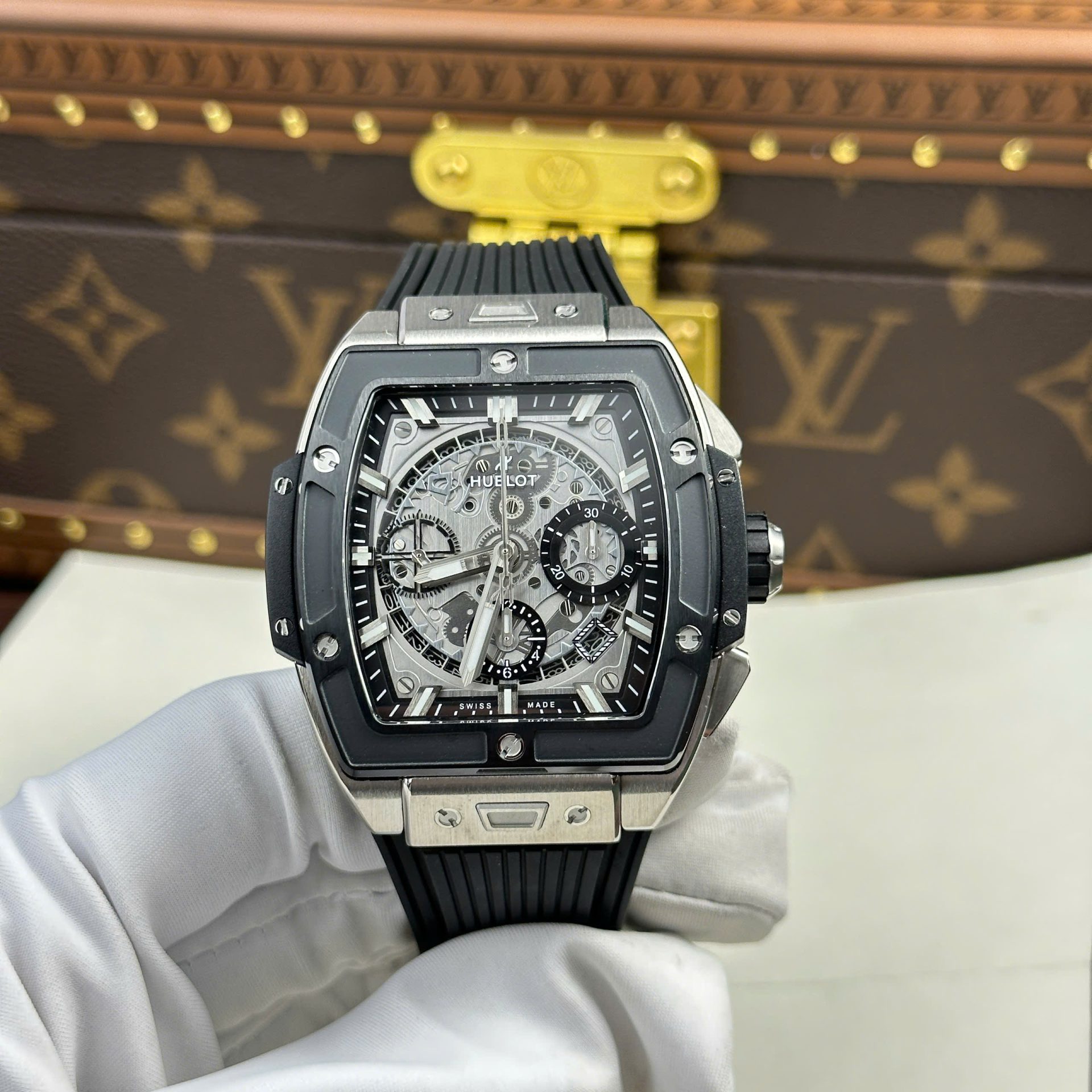 Hublot Spirit Of Big Bang Titanium Replica Watches Bezel Black BBF Factory 42mm - Replica Luxury