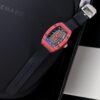 Richard Mille Rep 1:1 Watch RM07 Carbon Red Black Rubber Strap 36mm - Replica Luxury