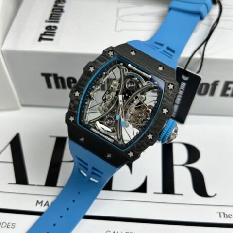 Richard Mille Rep 11 Watch Men's RM53-01 Pablo Mac Donough Tourbillon Carbon Case 44.5mm - Replica Luxury