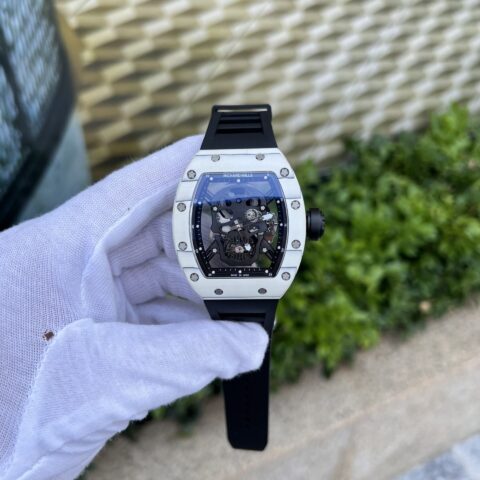 Richard Mille Replica 1:1 Watch RM052 Skull Tourbillon White Case 43mm - Replica Luxury