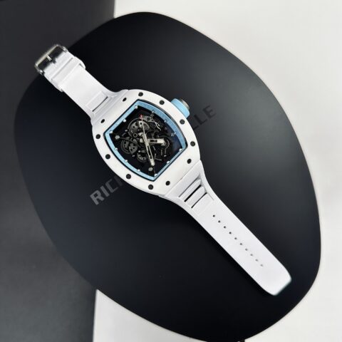 Richard Mille Replica 1:1 Watch RM055 Ceramic Bubba Wasson Blue Factory BBR 45mm - Replica Luxury
