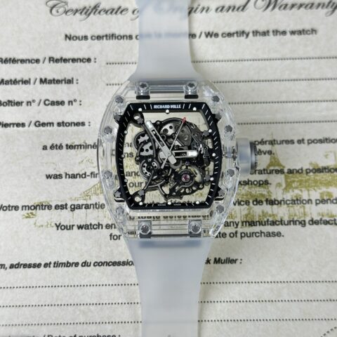 Richard Mille RM055 Bubba Watson Sapphire Tourbillon Replica 1:1 Watch 43mm - Replica Luxury